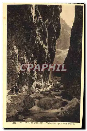 Cartes postales Env de Luchon Vallee du Lys Rue d'Enfer