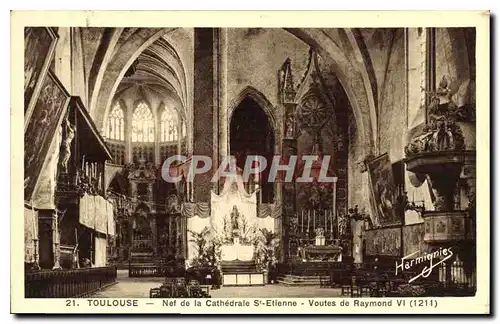 Cartes postales Toulouse Nef de la Cathedrale St Etienne