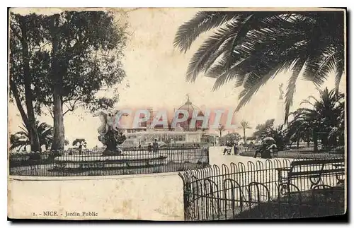 Cartes postales Nice Jardin Public