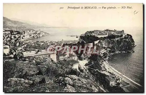 Cartes postales Principaute de Monaco Vue generale