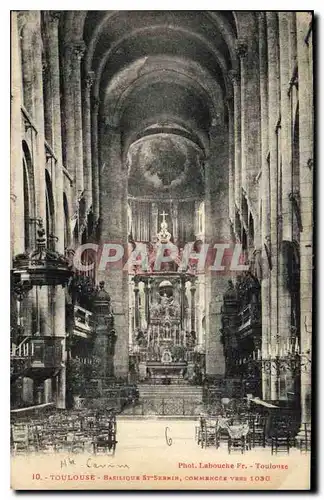 Ansichtskarte AK Toulouse Basilique St Sernin Commencee vers 1030