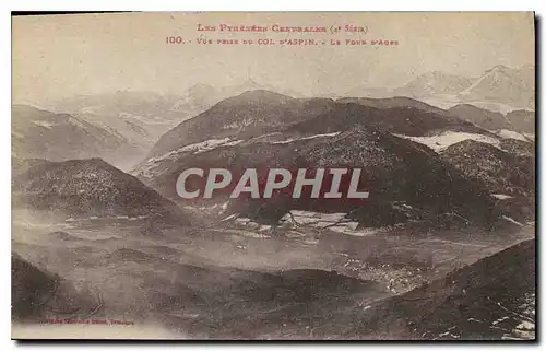 Cartes postales Vue prise du Col d'Aspin Le fond d'Aure
