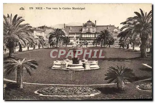 Cartes postales Nice Vue vers le Casino Municipal