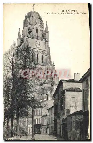 Cartes postales Saintes Clocher de la Cathedrale St Pierre