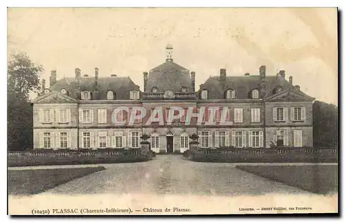Cartes postales Plassac Charente Inferieure Chateau de Plassac
