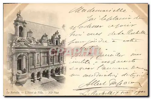 Cartes postales La Rochelle L'Hotel de Ville Carte 1900