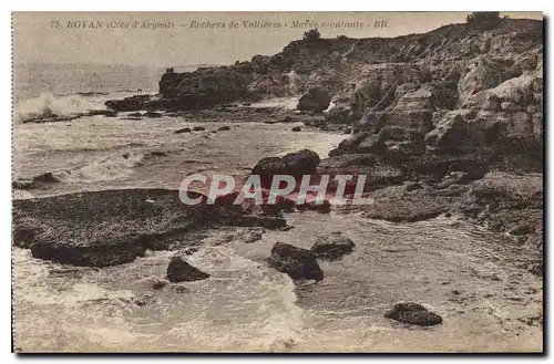 Cartes postales Royan Cote d'Argent Rochers de Vallieres Maree montante