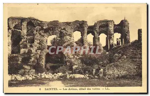 Cartes postales Saintes Les Arenes detail des voutes
