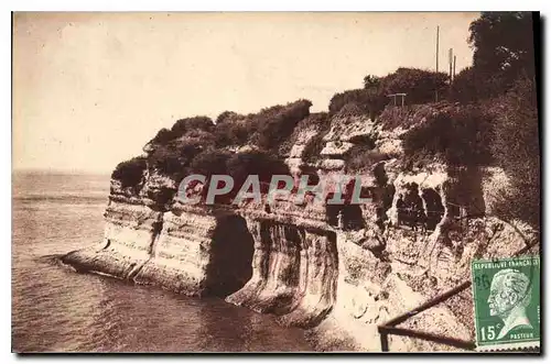 Ansichtskarte AK Falaises et Grottes des Fontaines Meschers