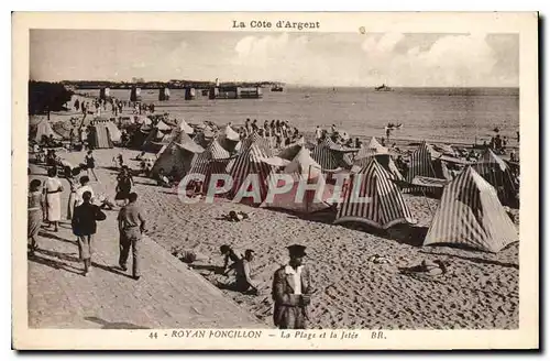 Ansichtskarte AK Royan Foncillon La Plage et la Jetee