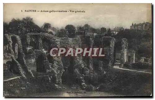 Cartes postales Saintes Arenes gallo romaines Vue generale