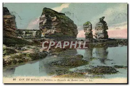 Cartes postales Env de Royan Vallieres Ensemble des Rochers isole