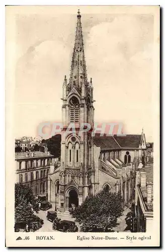 Cartes postales Royan Eglise Notre Dame Style ogival
