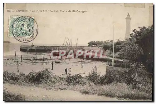 Ansichtskarte AK Environs de Royan Port et Phare de St Georges