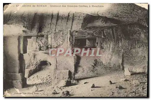 Cartes postales Environs de Royan Interieur des Grandes Grottes a Meschers