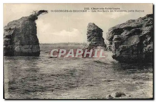 Ansichtskarte AK Charente Inferieure St Georges de Didonne Les Rochers de Vallieres pres Royan