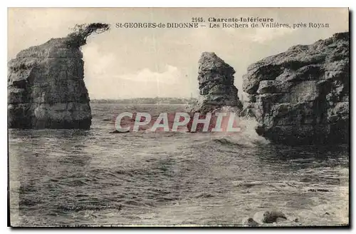 Cartes postales Charente Inferieure St Georges de Didonne Les Rochers de Vallieres pres Royan