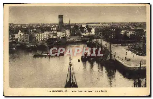 Ansichtskarte AK La Rochelle Vue sur le Port de Peche Bateaux