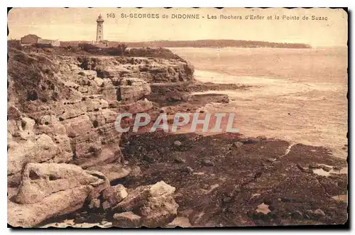 Cartes postales St Georges de Didonne Les Rochers d'Enfer et la Pointe de Suzac