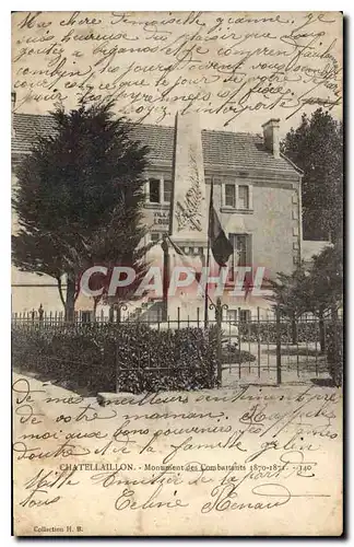 Cartes postales Chatellaillon Monument des Combattants