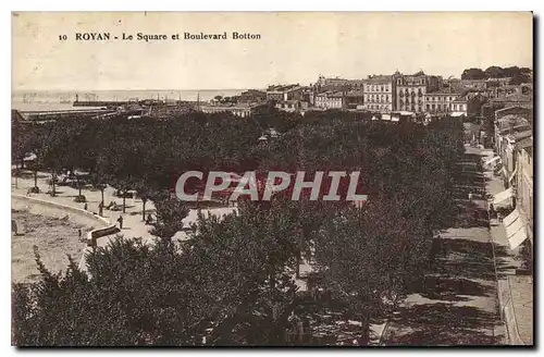 Cartes postales Royan Le Square et Boulevard Botton
