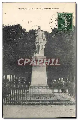 Cartes postales Saintes La Statue de Bernard Palissy
