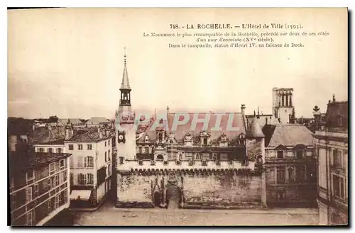 Cartes postales La Rochelle L'Hotel de Ville