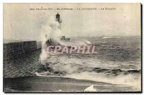 Ansichtskarte AK Charente Inf Ile d'Oleron La Cotiniere La Tempete Phare