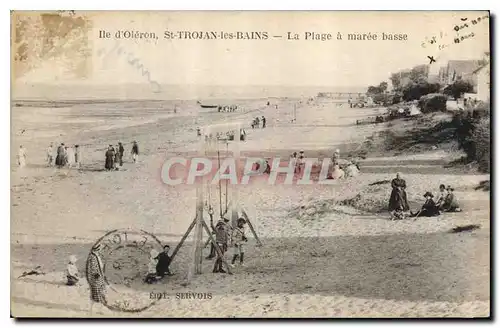 Cartes postales Ile d'Oleron St Trojan les Bains La Plage a maree basse