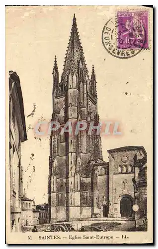 Cartes postales Saintes Eglise Saint Eutrope