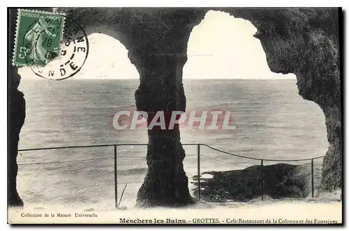 Cartes postales Meschers les Bains Grottes Cafe Restaurant de la Colonnee et des Fontaines
