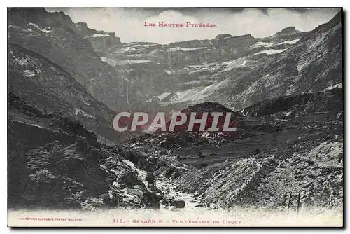 Cartes postales Gavarnie Vue generale du Cirque