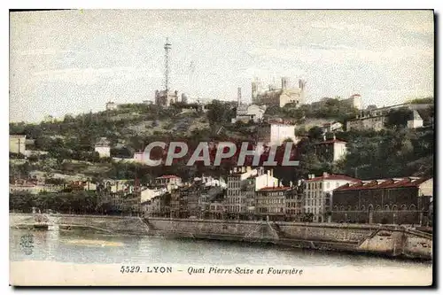 Ansichtskarte AK Lyon Quai Pierre Seize et Fourviere