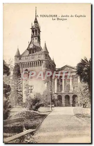 Ansichtskarte AK Toulouse Jardin du Capitole Le Donjon