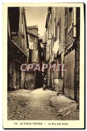 Cartes postales Le Vieux Troyes La Rue des Chats