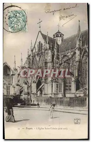 Cartes postales Troyes L'Eglise Saint Urbain