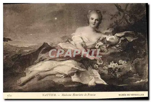 Ansichtskarte AK Nattier Madame Henriette de France Musee de Versailles