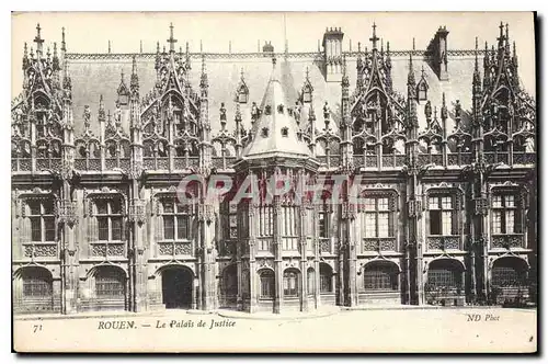 Cartes postales Rouen Le Palais de Justice