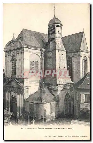 Ansichtskarte AK Troyes Eglise Saint Pantaleon Ensemble