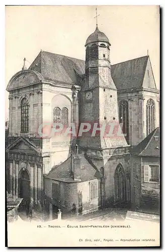 Cartes postales Troyes Eglise Saint Pantaleon Ensemble
