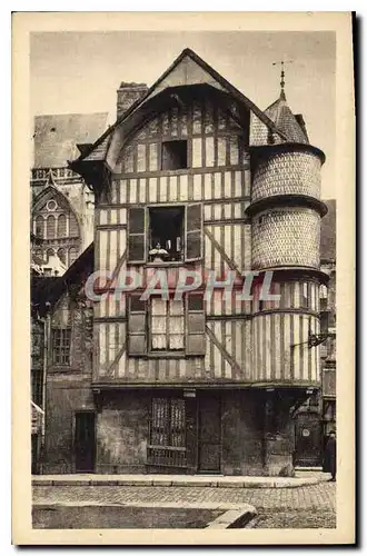 Ansichtskarte AK Troyes Aube Rue Champeaux La Tourelle de l'Orefvre