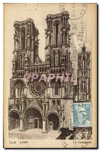 Cartes postales Laon La Cathedrale