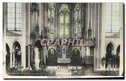 Cartes postales Pontmain Interieur de la Basilique