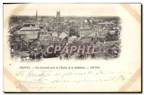Cartes postales Troyes  Vue Generale prise de l'Eglise de la Madeleine Carte 1900
