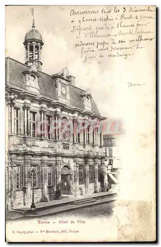 Cartes postales Troyes  Hotel de Ville
