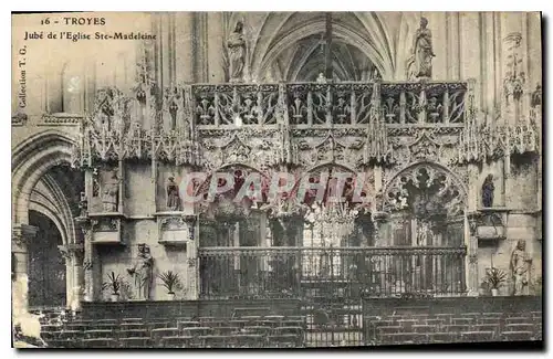 Cartes postales Troyes  Jube de l'Eglise Ste Madeleine