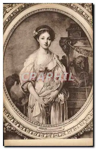 Cartes postales Musee du Louvre Greuze La cruche cassee