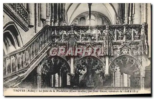 Ansichtskarte AK Troyes  Aube Le Jube de la Madeleine et son escalier