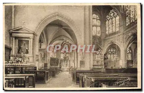 Cartes postales Troyes Eglise Saint Nizier Bas cote nord grande nef et sanctuaire