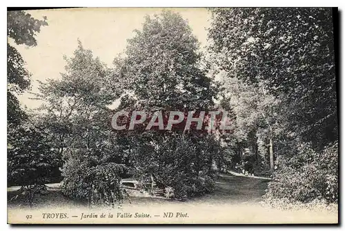 Cartes postales Troyes Jardin de la Vallee Suisse